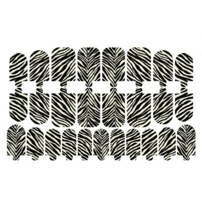 Плівка-дизайн для нігтів StickerSpace Zebra
