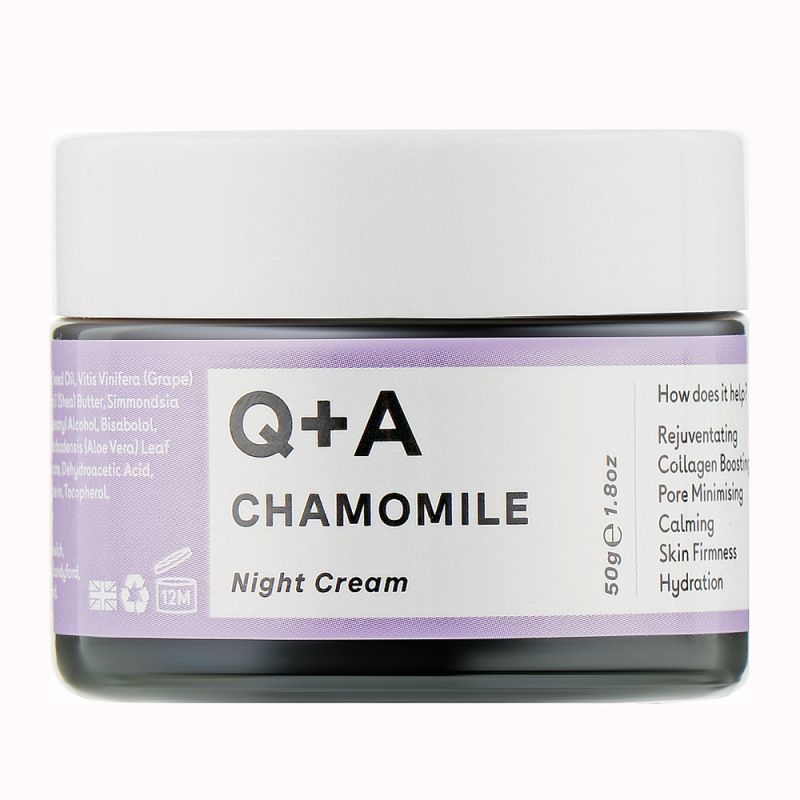 Нічний крем для обличчя Q+A Chamomile Night Cream 50 мл