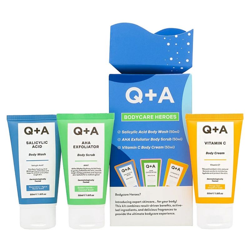 Подарочный набор для ухода за телом Q+A Bodycare Heroes Gift Set