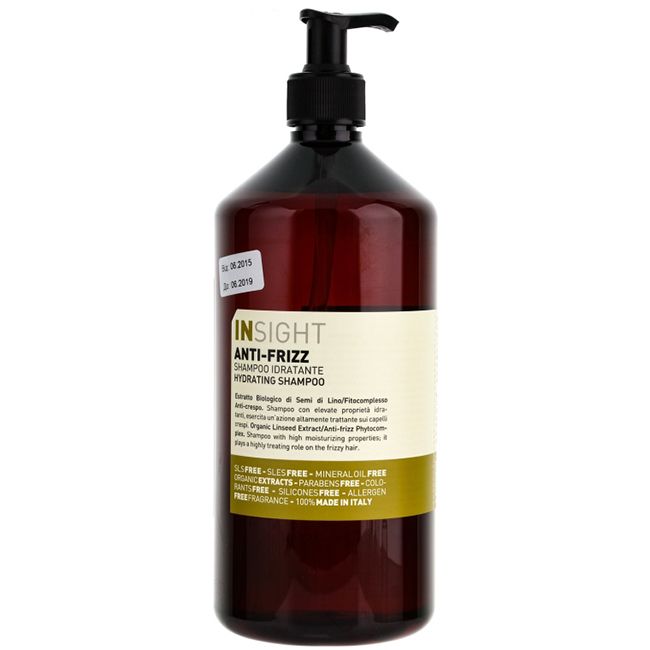 Шампунь увлажняющий для всех типов волос Insight Anti-Frizz Hair Hydrating Shampoo 900 мл
