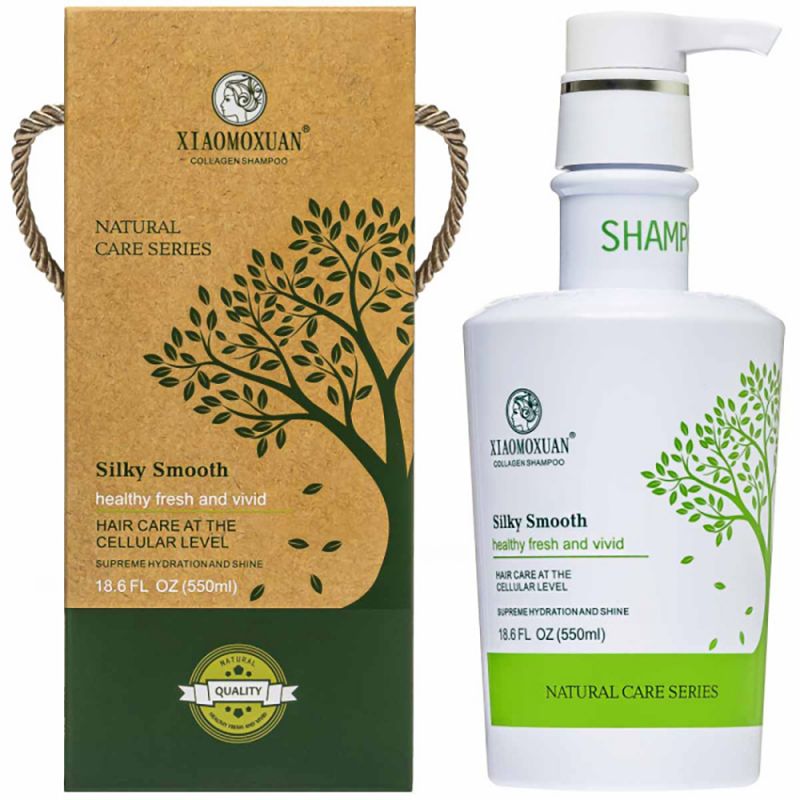 Шампунь для поврежденных волос Xiaomoxuan Silky Smooth Treatment Collagen Shampoo 550 мл