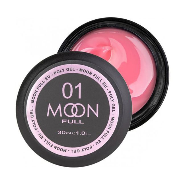 Полигель Moon Poly Gel №01 (ярко-розовый) 30 мл