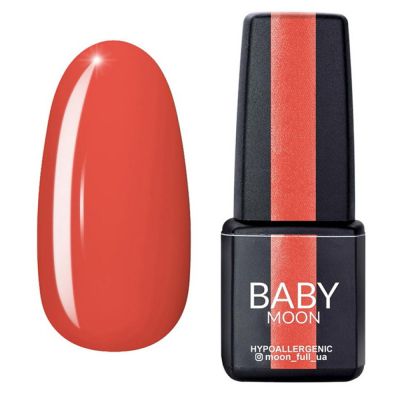 Гель-лак Moon Baby Red Chic №10 (кораловий, емаль) 6 мл