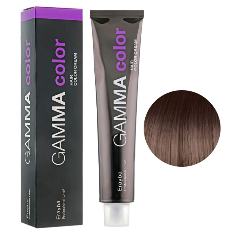 Крем-фарба для волосся Erayba Gamma Hair Color Cream 6/00+ (інтенсивний натуральний темний блонд) 100 мл