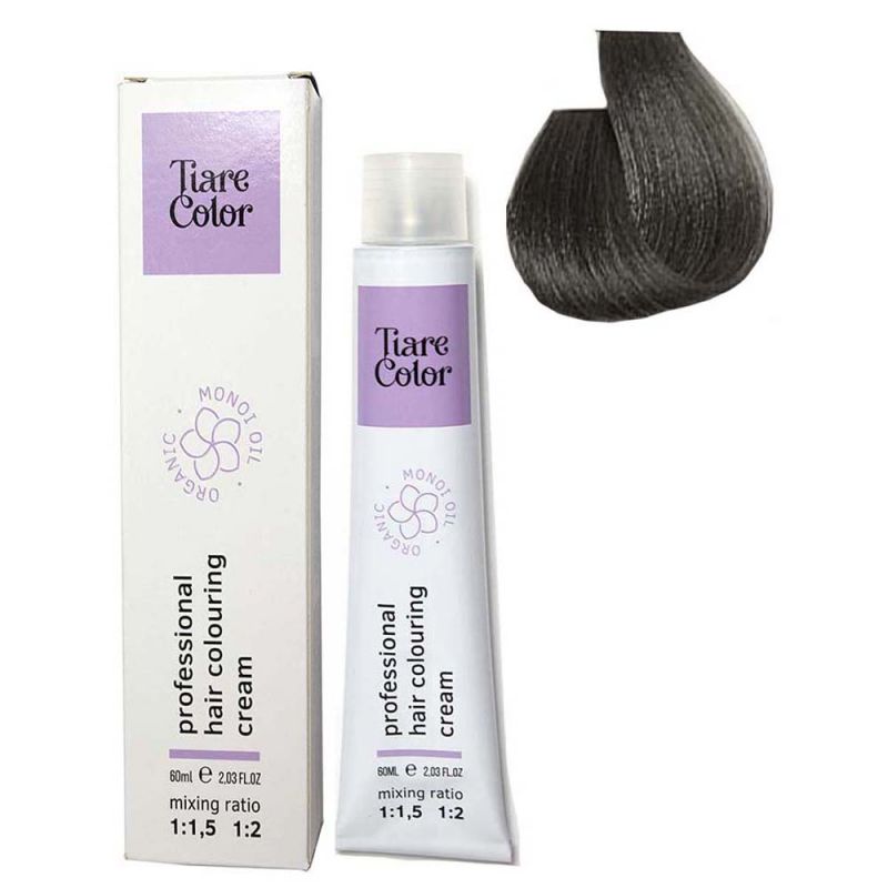 Крем-фарба для волосся Tiare Color 6.1 (темний попелястий блондин) 60 мл