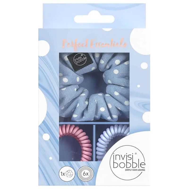 Подарунковий набір гумок для волосся Invisibobble Perfect Essentials Gift Set Blue