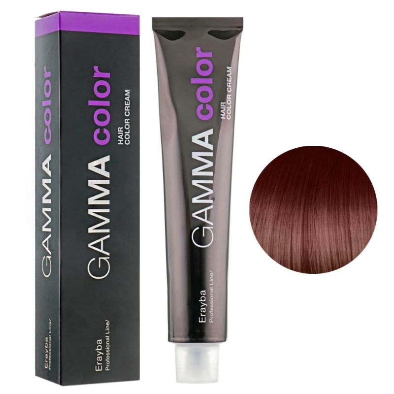 Крем-фарба для волосся Erayba Gamma Hair Color Cream 6/22 (інтенсивний темно-коричневий блонд) 100 мл