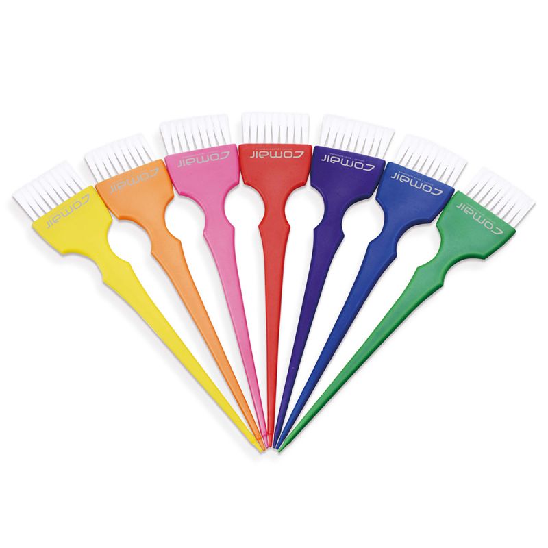 Набор кисточек для покраски Comair Tinting Brushes Rainbow (7 цветов) 7 штук