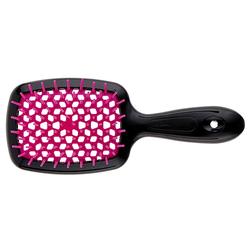 Гребінець для волосся Janeke 1830 Small Superbrush The Original Italian Black Fuchsia