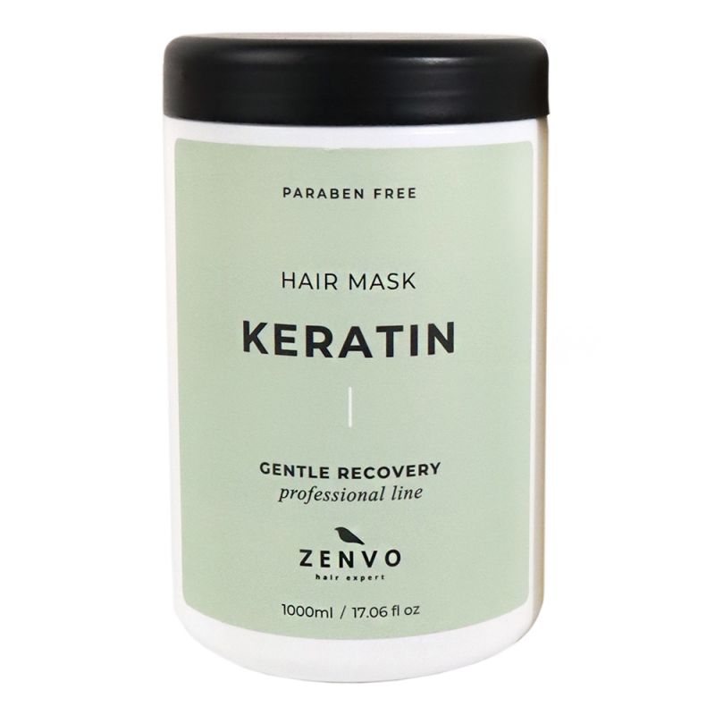 Маска для восстановления поврежденных волос Zenvo Keratin Gentle Recovery Mask 1000 мл