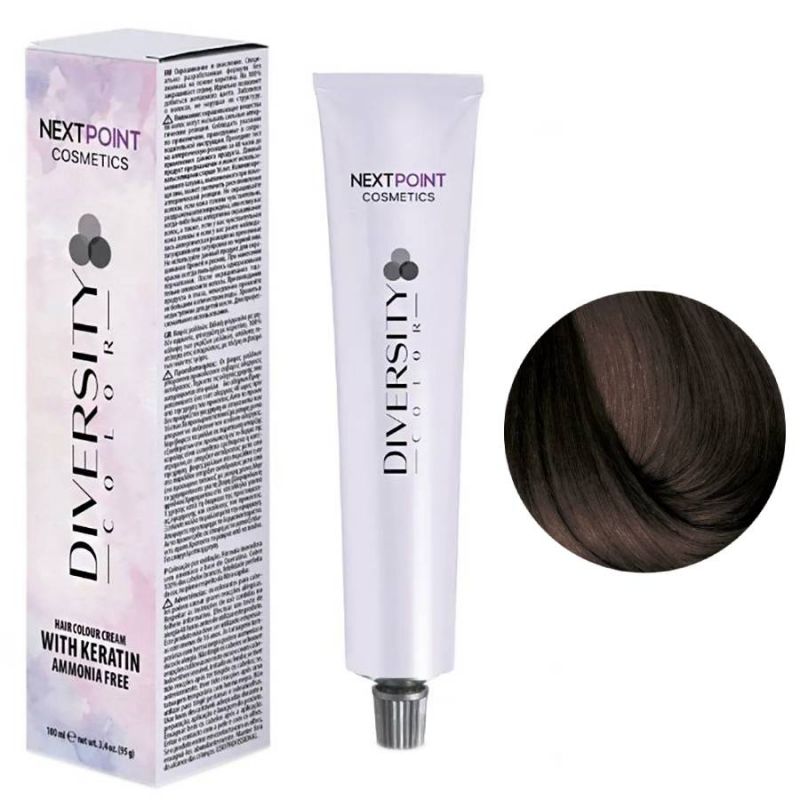 Крем-фарба для волосся безаміачна Nextpoint Diversity Color 6.00 (інтенсивний темний блонд)