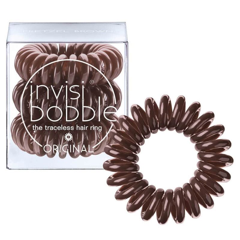 Гумка для волосся Invisibobble Original Hair Ring Pretzel Brown (коричневий) 3 штуки
