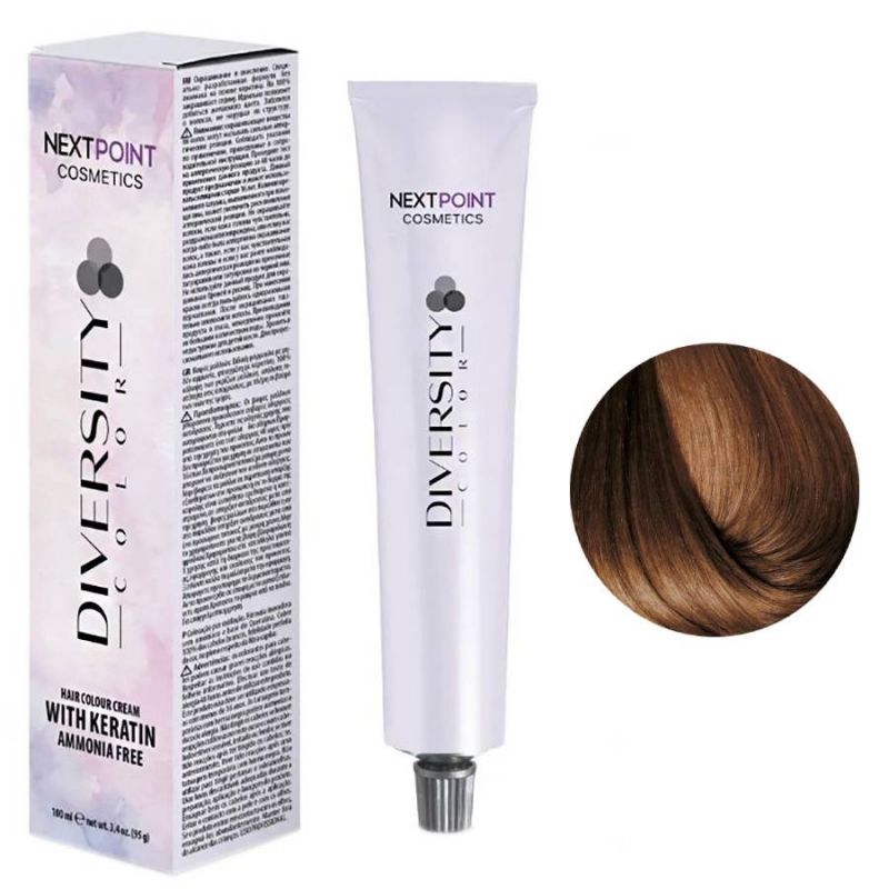 Крем-краска для волос безаммиачная Nextpoint Diversity Color 8.72 (светлый натуральный блонд)
