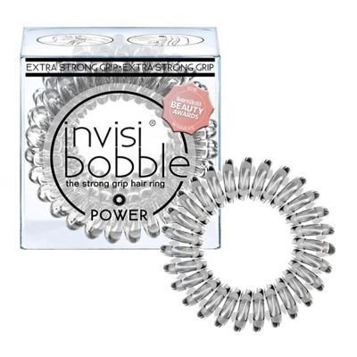Гумка для волосся Invisibobble Power Crystal Clear (прозорий) 3 штуки