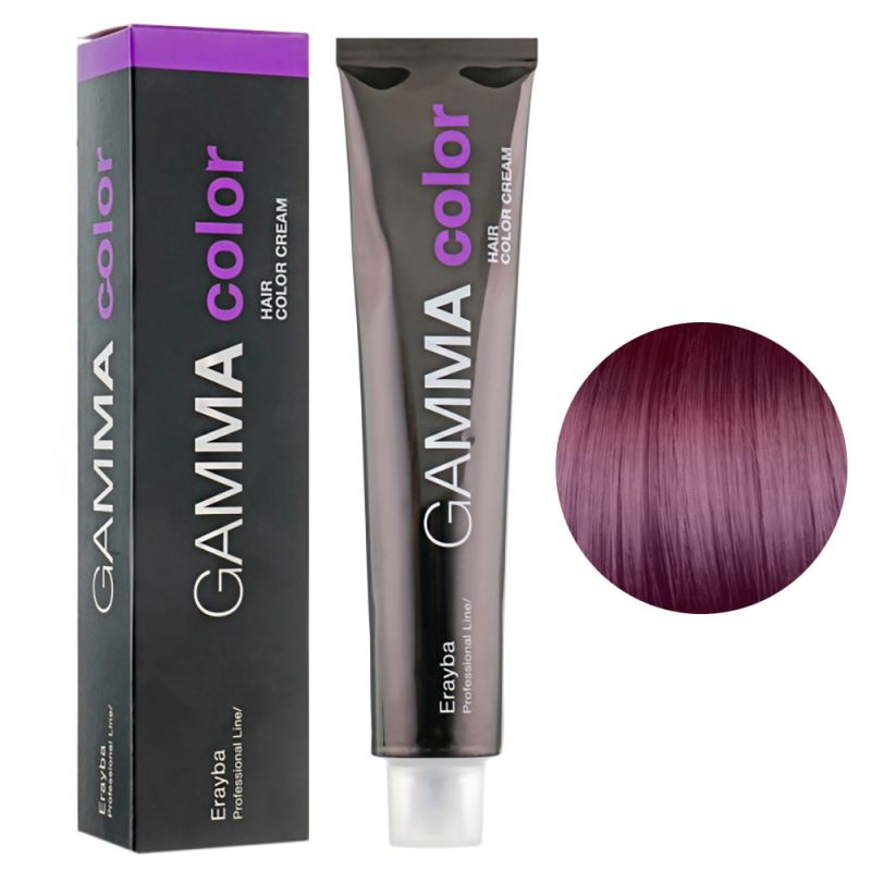 Крем-фарба для волосся Erayba Gamma Hair Color Cream 7/80 (фіолетовий блонд) 100 мл