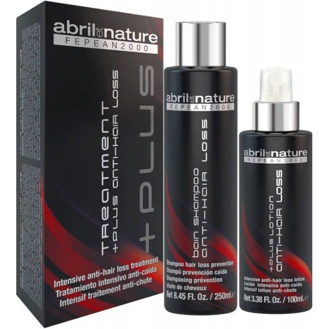 Набір проти випадання волосся Abril et Nature Anti-hair Loss Treatment Plus (шампунь 250 мл, лосьйон 100 мл)