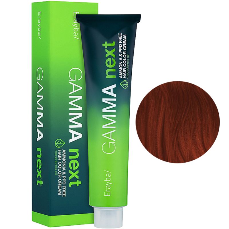 Крем-краска для волос безаммиачная Erayba Gamma Next 8.44 (интенсивно-медный светлый блонд) 100 мл