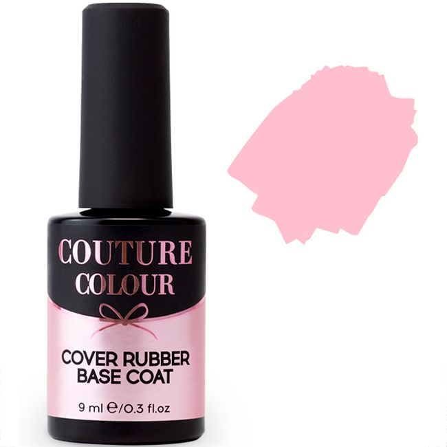 База для гель-лака камуфлирующая каучуковая Couture Colour Cover Rubber Base №04 (нежно-розовый) 9 мл
