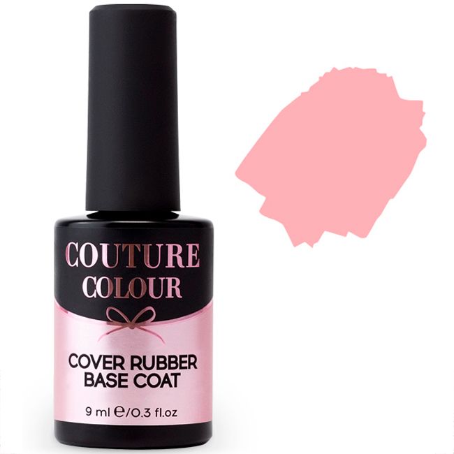 База для гель-лаку камуфлирующая каучукова Couture Colour Cover Rubber Base №06 (молочно-рожевий) 9 мл