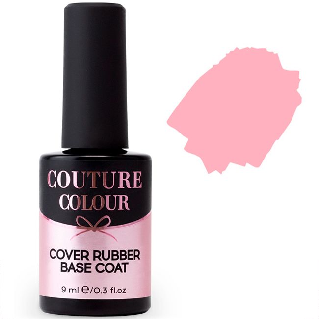 База для гель-лаку камуфлирующая каучукова Couture Colour Cover Rubber Base №07 (карамельно-рожевий) 9 мл