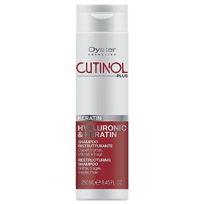 Шампунь для пошкодженого волосся Oyster Cutinol Plus Hyaluronic & Keratin Restructuring Shampoo 250 мл