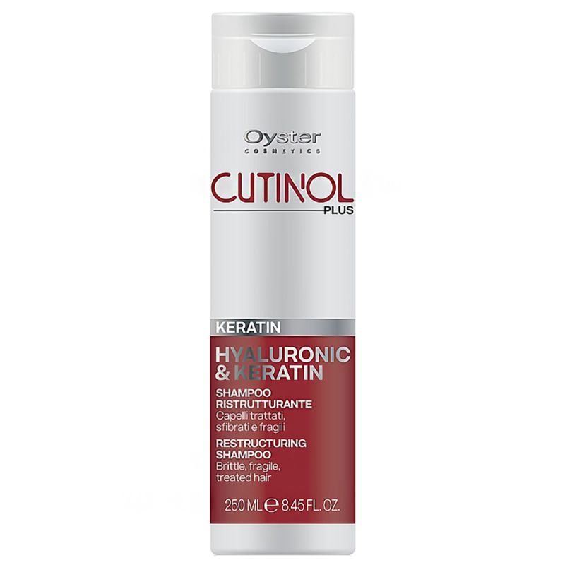 Шампунь для пошкодженого волосся Oyster Cutinol Plus Hyaluronic & Keratin Restructuring Shampoo 250 мл