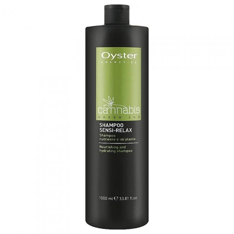 Шампунь для волосся відновлюючий Oyster Cannabis Green Lab Shampoo Sensi-Relax 1000 мл