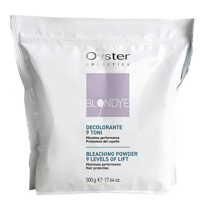 Пудра освітлююча для волосся Oyster Blondye Bleaching Powder (фіолетова, освітлення до 9 тонів) 500 г