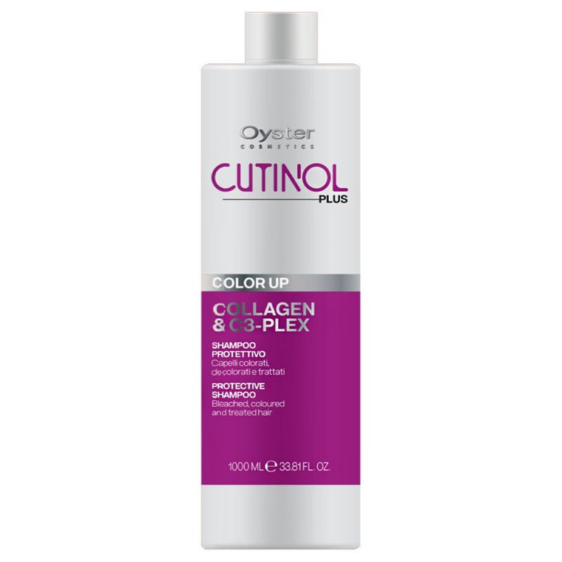 Шампунь для фарбованого волосся Oyster Cutinol Plus Collagen & C3-Plex Shampoo 1000 мл