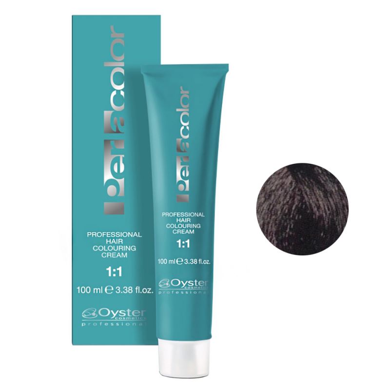 Крем-фарба для волосся Oyster Perlacolor 4/8 (тютюновий каштановий) 100 мл
