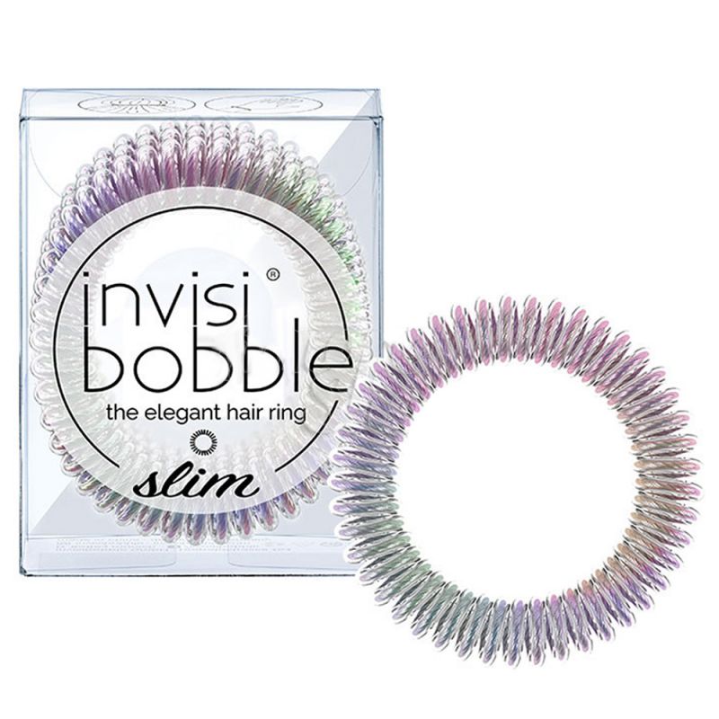 Гумка для волосся Invisibobble Slim Hair Ring Vanity Fairy (райдужний) 3 штуки