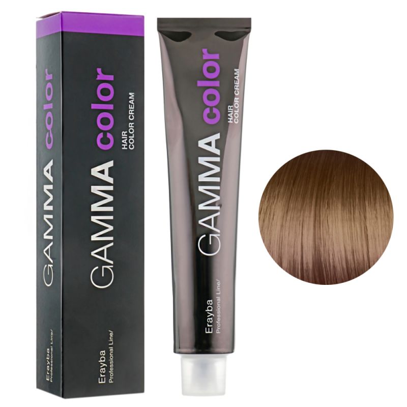 Крем-краска для волос Erayba Gamma Hair Color Cream 8/32 (светлый золотисто-бежевый блонд) 100 мл