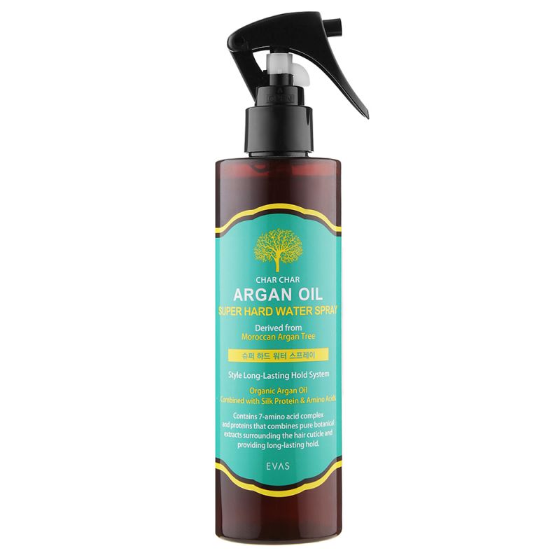 Спрей для укладання волосся Char Char Argan Oil Super Hard Water Spray 250 мл