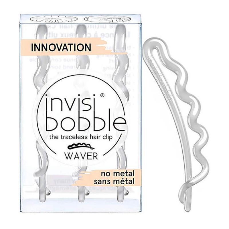 Шпилька для волосся Invisibobble Waver Crystal Clear (прозорий) 3 штуки