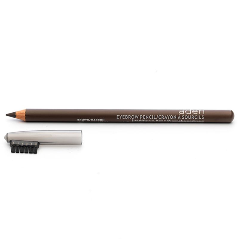 Олівець для брів з щіточкою Aden Eyebrow Pencil Brown (коричневий)