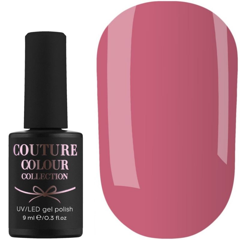 Гель-лак Couture Colour №018 (приглушений рожево-кораловий, емаль) 9 мл