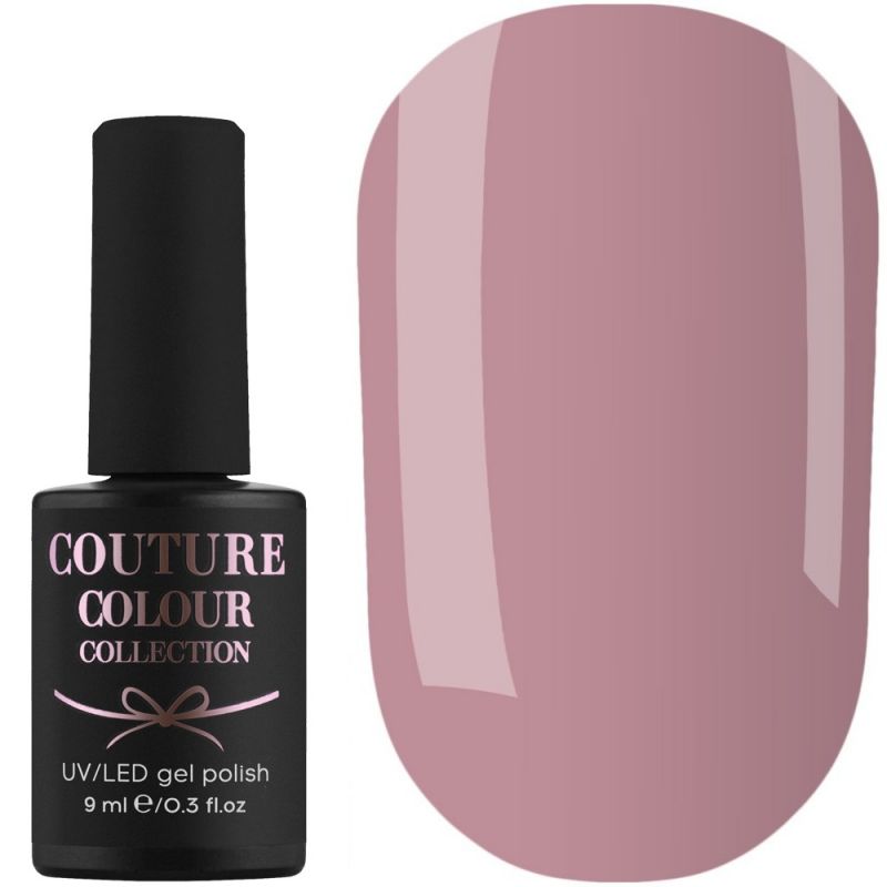 Гель-лак Couture Colour №023 (приглушенный темно-розовый, эмаль) 9 мл