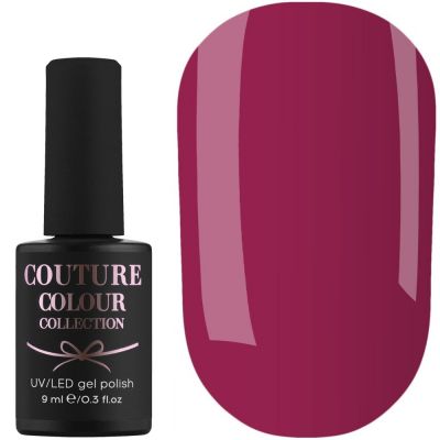 Гель-лак Couture Colour №025 (малиново-красный, эмаль) 9 мл