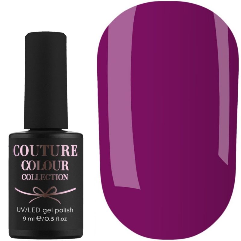 Гель-лак Couture Colour №033 (темно-фиолетовый, эмаль) 9 мл