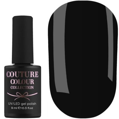 Гель-лак Couture Colour №036 (черный, эмаль) 9 мл