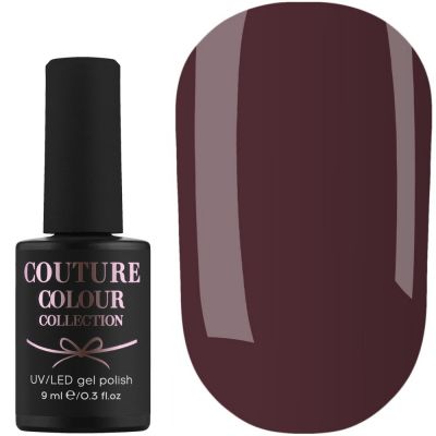 Гель-лак Couture Colour №076 (темно-коричневый, эмаль) 9 мл