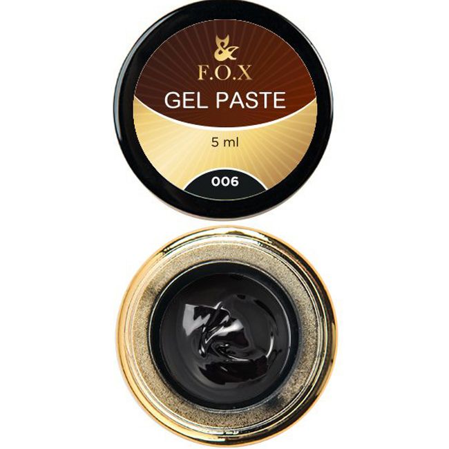 Гель-паста F.O.X Gel Paste №006 (чорний) 5 мл