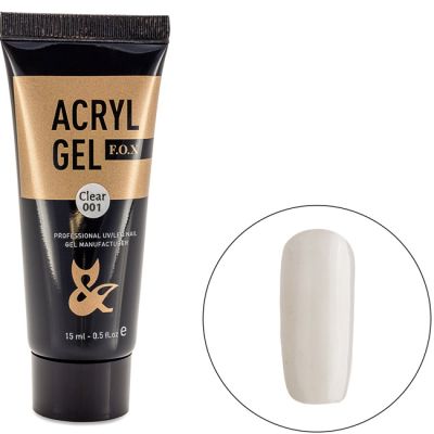 Акрігель F.O.X Acryl Gel №001 (Clear) 15 мл