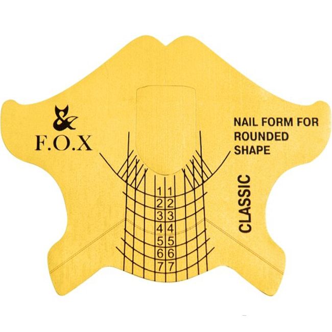 Форми для моделювання F.O.X Nail Form Classic 500 штук