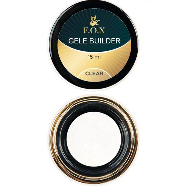 Моделирующий гель-желе F.O.X Gele Builder Gel Сlear (прозрачный) 15 мл