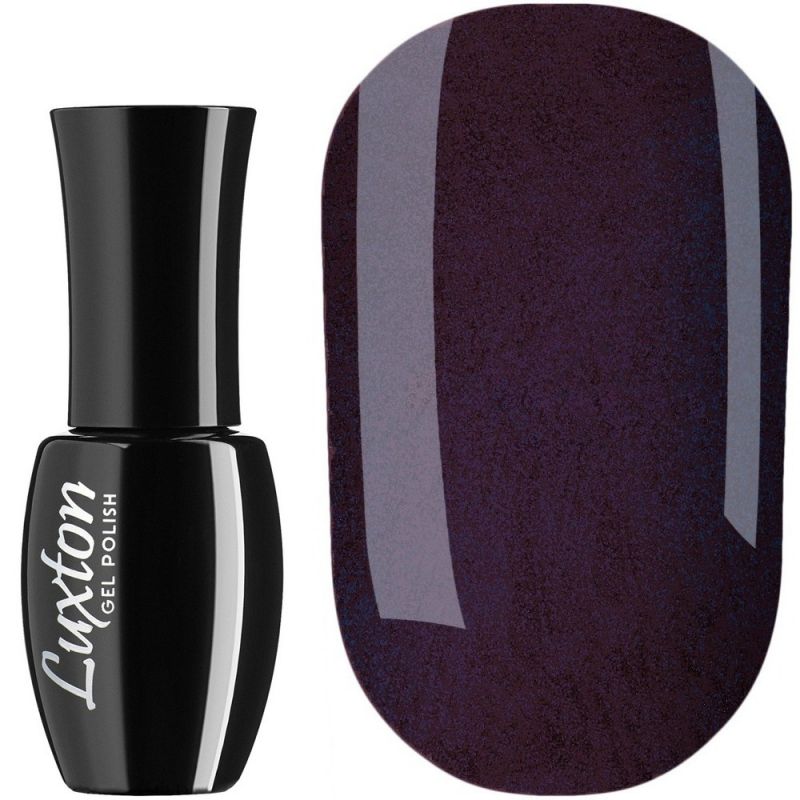 Гель-лак Luxton №169 (чернично-фіолетовий з різнокольоровими блискітками) 10 мл