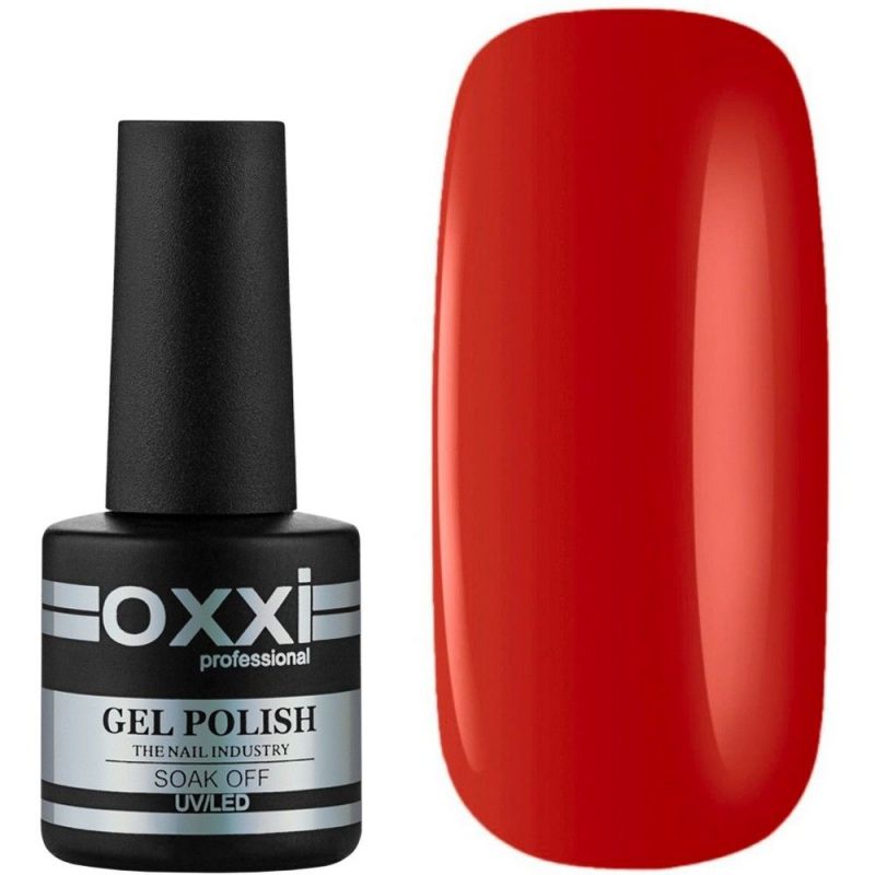 Гель-лак Oxxi №006 (темний червоний з мікроблеском) 10 мл