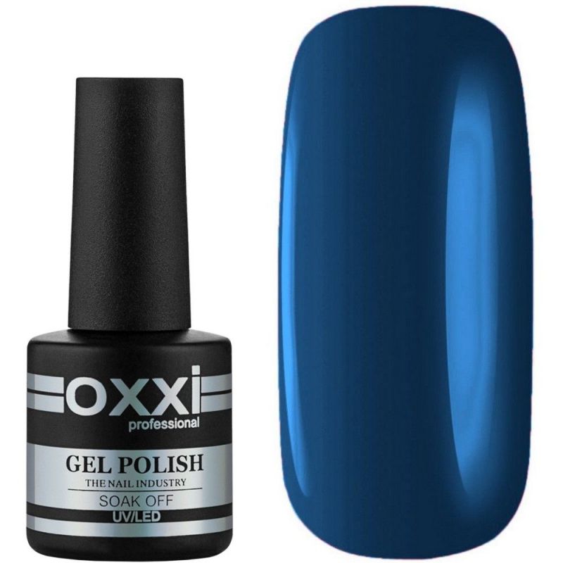Гель-лак Oxxi №124 (темный синий, эмаль) 8 мл