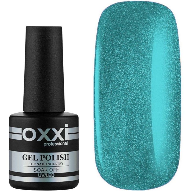 Гель-лак Oxxi №152 (яркий голубой с микроблеском) 10 мл