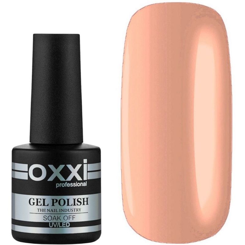 Гель-лак Oxxi №201 (світлий персиково-рожевий, емаль) 10 мл